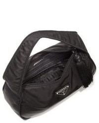Prada Nylon Crescent Shoulder Bag