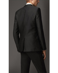 Burberry Modern Fit Technical Silk Jacquard Jacket