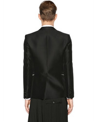 DSQUARED2 London Wool Silk Gabardine Tuxedo Jacket