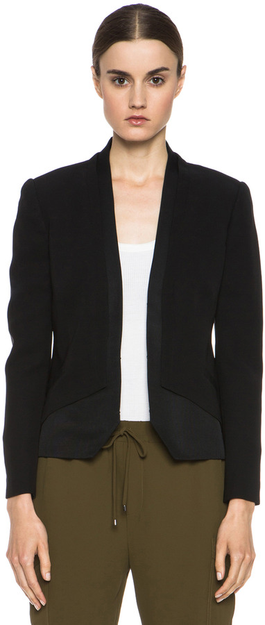 Haute Hippie Silk Blazer In Black | Where to buy & how to wear