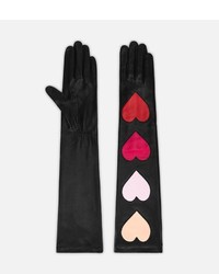 Christopher Kane Long Love Heart Leather Gloves
