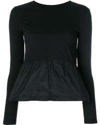 RED Valentino Gathered Waist Longsleeved Blouse