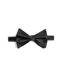 Topman Premium Black Silk Bow Tie