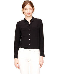 Club Monaco Kathryn Silk Shirt, $149 | Club Monaco | Lookastic