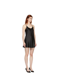 La Perla Black Silk Short Slip Dress