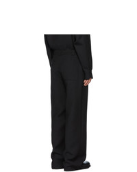 Valentino Black Satin Adjustable Trousers