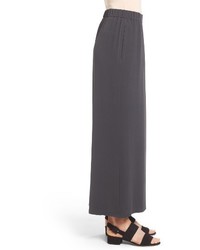 Eileen Fisher Silk Georgette Wide Leg Crop Pants