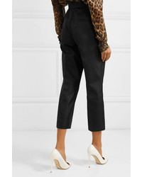 Dolce & Gabbana Silk Blend Straight Leg Pants