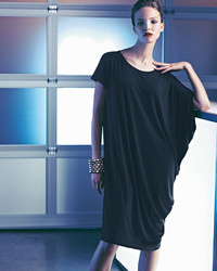 Eileen Fisher Fisher Project Silk Jersey Asymmetric Dress