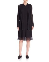 Eileen Fisher Layered Silk Dress
