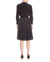 Marc Jacobs Long Sleeve Solid Dress