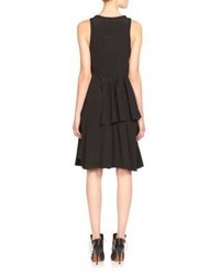 Givenchy Pleated Silk Crepe De Chine Tank Dress