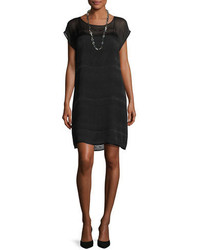 Eileen Fisher Short Sleeve Burnout Dress Petite