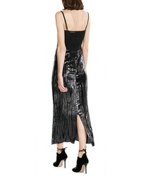 Nina Ricci Silk Dress With Chiffon Trims