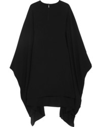 Valentino Silk Georgette Mini Dress Black