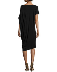 Eileen Fisher Silk Jersey Asymmetric Dress Petite