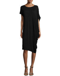 Eileen Fisher Silk Jersey Asymmetric Dress Petite