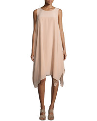 Eileen Fisher Sleeveless Knee Length Silk Dress