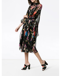 Dolce & Gabbana Space Print Sheer Dress