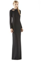 Gucci Crystal Knot Black Silk Gown