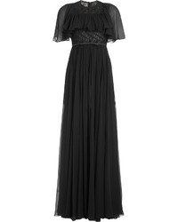 Giambattista Valli Draped Silk Evening Gown