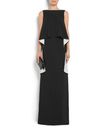 Givenchy Draped Stretch Crepe Gown Black