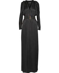 Maiyet Belted Silk Satin Gown