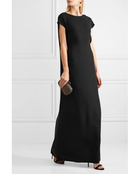 Valentino Open Back Draped Silk Cady Gown