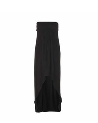 Saint Laurent Strapless Silk Crepe Gown