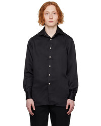 Factor's Black Buttoned Shirt