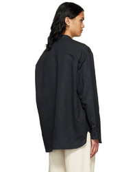 The Row Black Silk Kiki Shirt