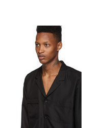Valentino Black Silk Shirt