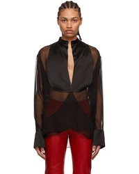 Maximilian Black Silk Shirt