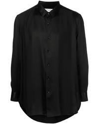 Saint Laurent Fluid Long Sleeve Silk Shirt