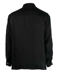 Koché Satin Jacquard Long Sleeve Shirt