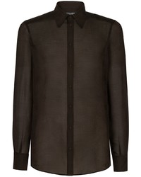 Dolce & Gabbana Sheer Coverage Silk Shirt