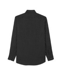 Saint Laurent Silk Patterned Jacquard Shirt