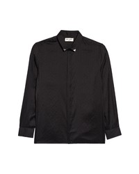 Saint Laurent Stud Collar Silk Shirt