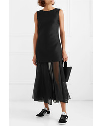 Maggie Marilyn Find Strength In Your Identity Crepe And Silk Chiffon Midi Dress
