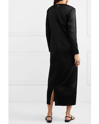 La Collection Jacqueline Silk Satin Midi Dress
