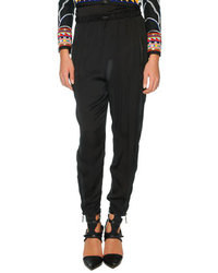 Black Silk Pajama Pants