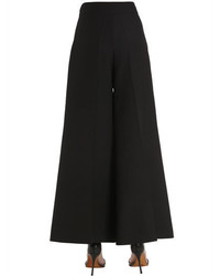 Valentino Cropped Wool Silk Crepe Couture Pants