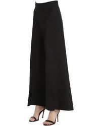 Valentino Cropped Wool Silk Crepe Couture Pants