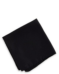 Hugo Boss Pocket Square Silk Solid Black