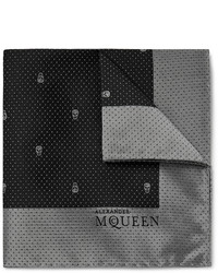 Alexander McQueen Silk Jacquard Pocket Square