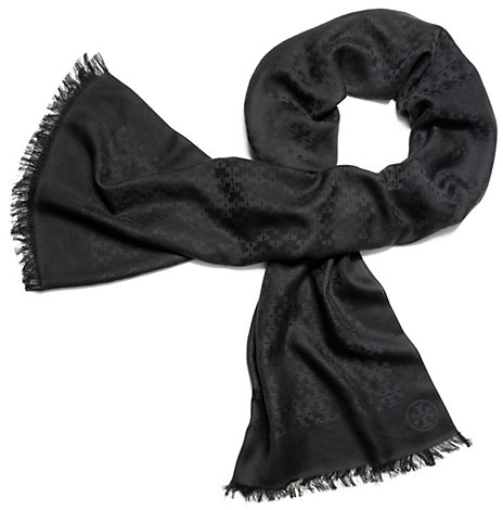 ketcher Lappe Atlas Tory Burch Allover T Jacquard Scarf, $185 | Tory Burch | Lookastic