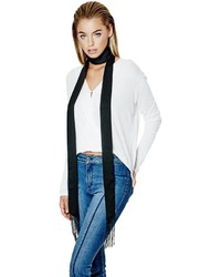 GUESS Fringed Skinny Scarf