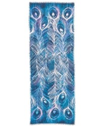 Nordstrom Modern Peacock Silk Cashmere Scarf