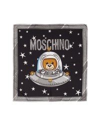 Moschino Space Bear Silk Square Scarf