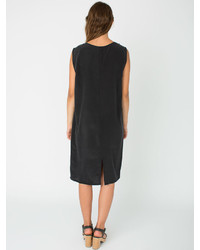 American Apparel Washed Silk Mid Length Shift Dress